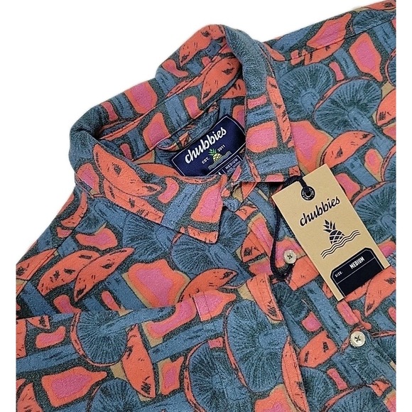 chubbies Other - Chubbies MEN FLANNEL OVERSHIRT BUTTON UP, POCKET, MULTICOLOR, MEDIUM, NWT